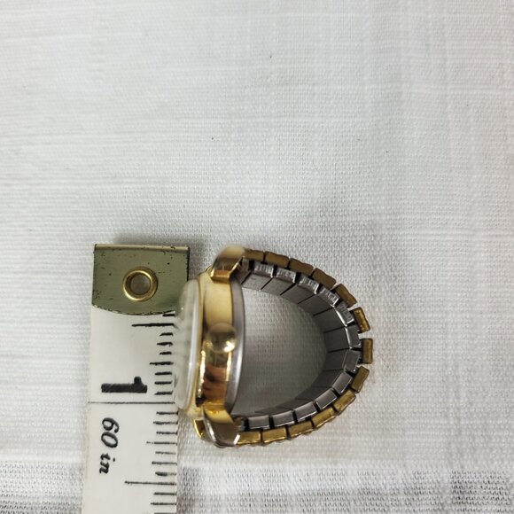 Vintage Jalga Finger Ring Watch Unique Rare Gold Tone - Picture 7 of 7